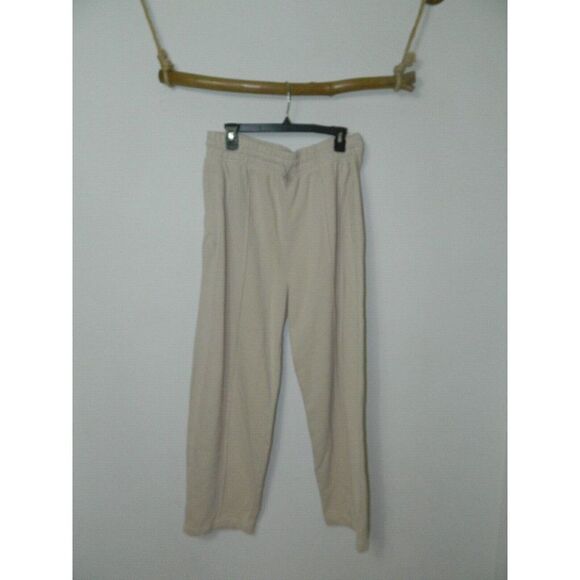 Agolde Jogging Pants Beige Comfy Cozy Joggers Sweatpants Style A179 X-Large - Picture 8 of 12